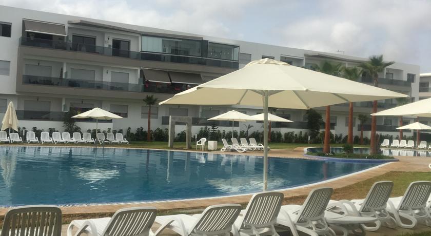 Blanca Beach Vue Laterale Sur Mer Сиди Рахал Екстериор снимка